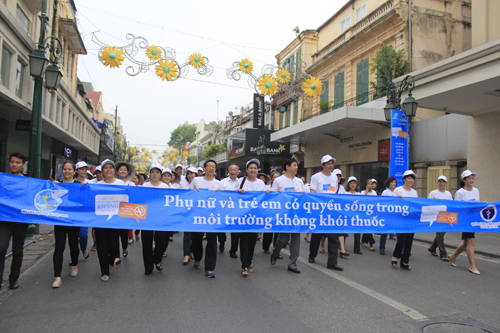 Mitin en Hanoi en saludo al Día Mundial Sin Tabaco